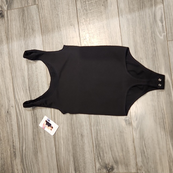 NWT Yummie by Heather Thomson Women's sz L/XL Cotton thong Bodysuit - Picture 4 of 6